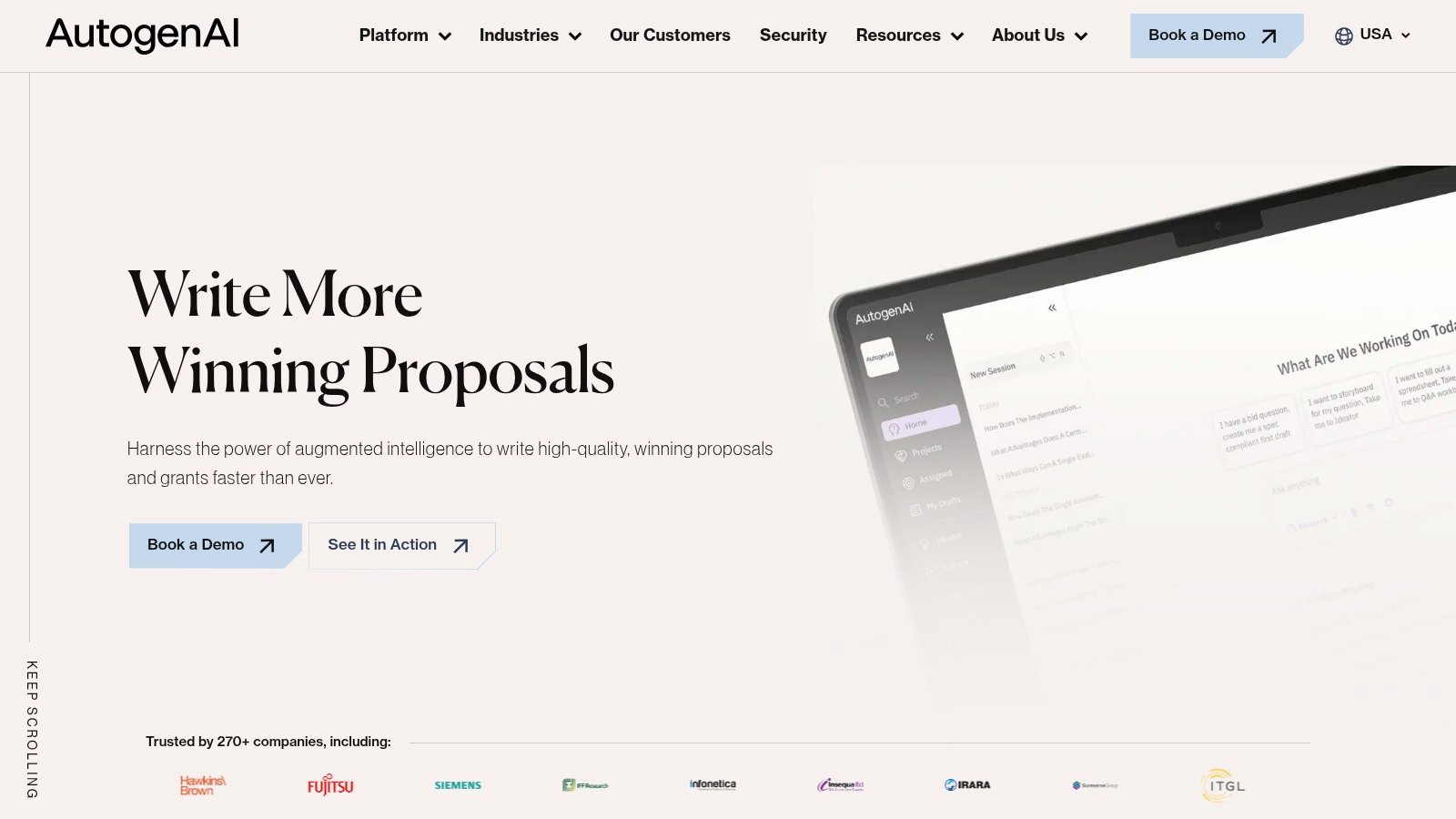 AutogenAI product website
