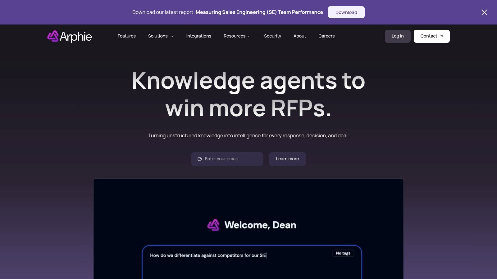 Arphie homepage