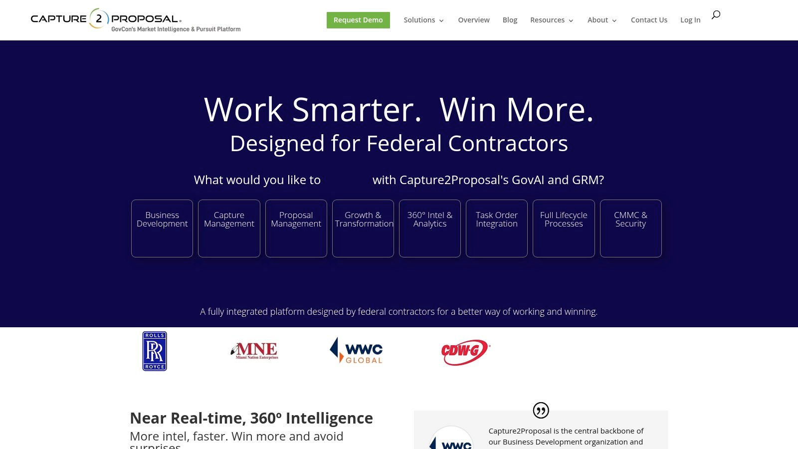 Capture2Proposal website screenshot