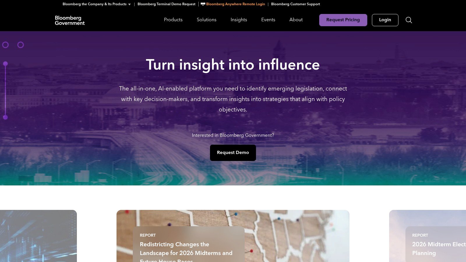 Bloomberg Government official website