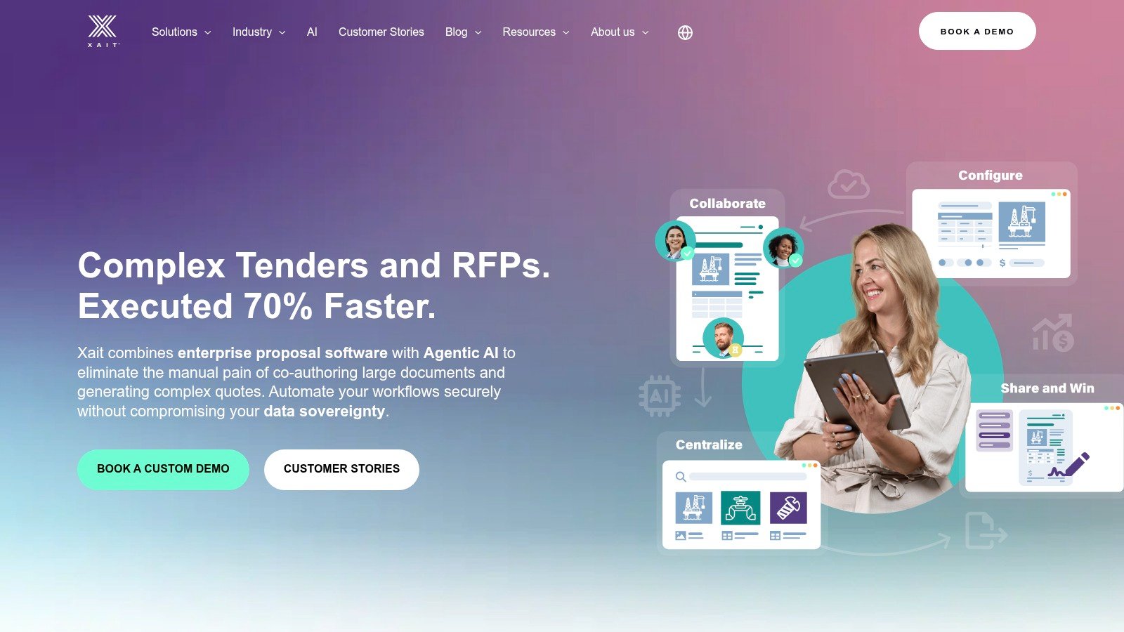 Xait website screenshot