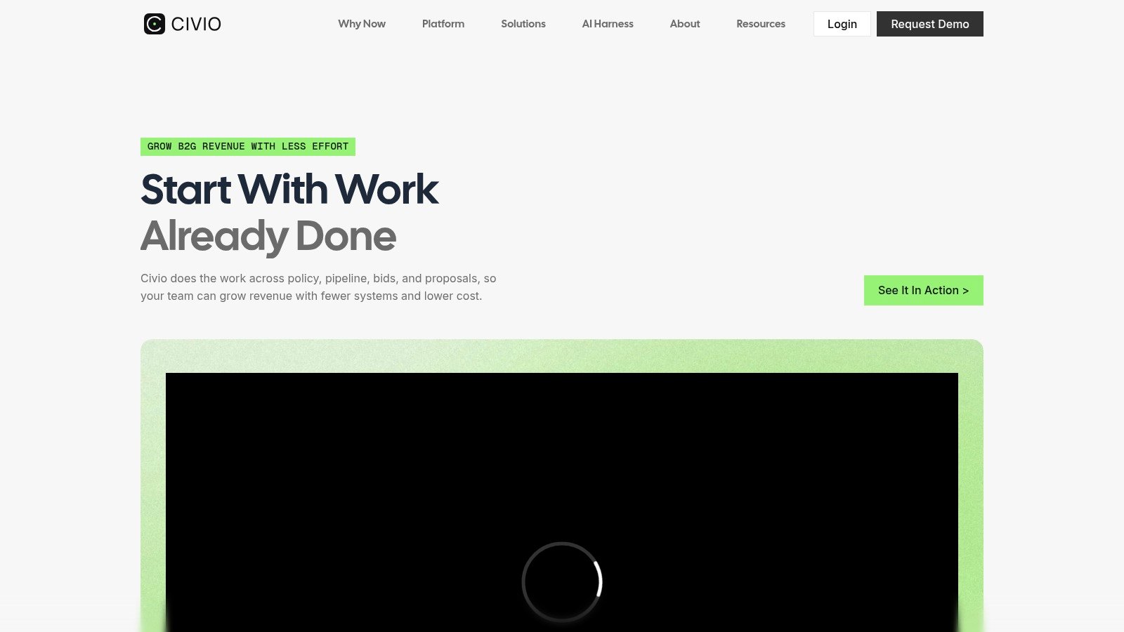 Civio homepage screenshot