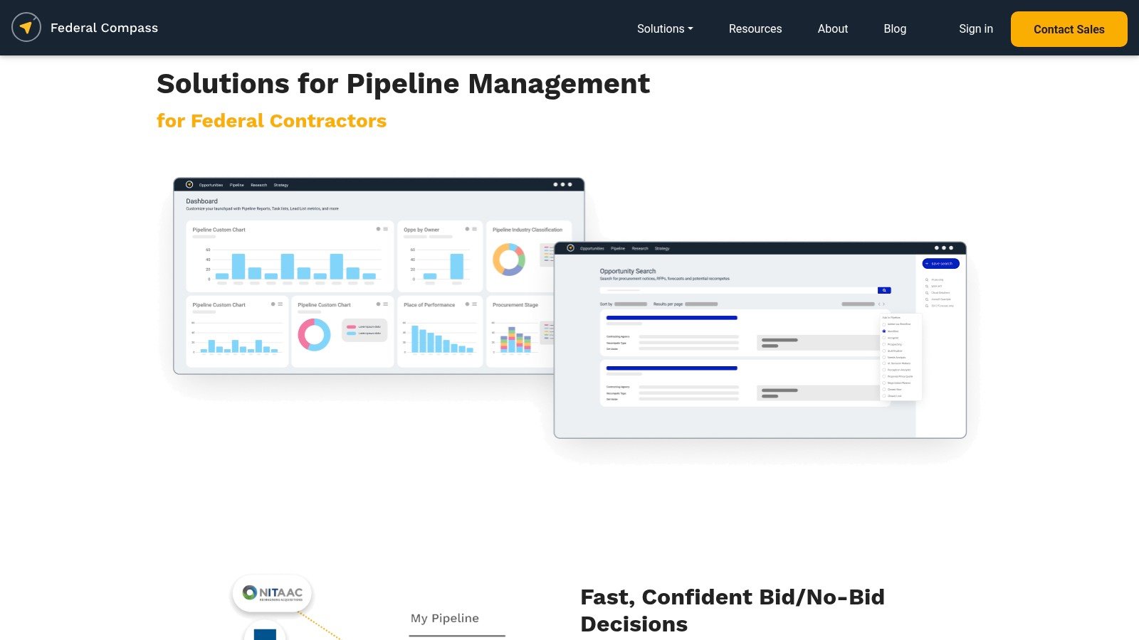 Federal Compass pipeline management page