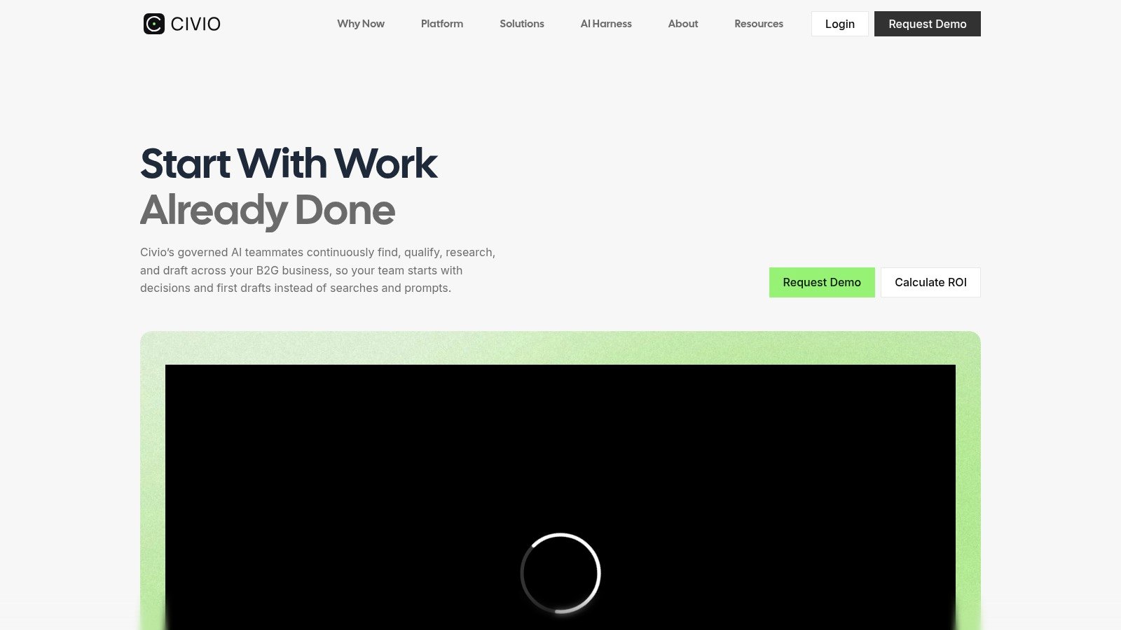 Civio homepage screenshot