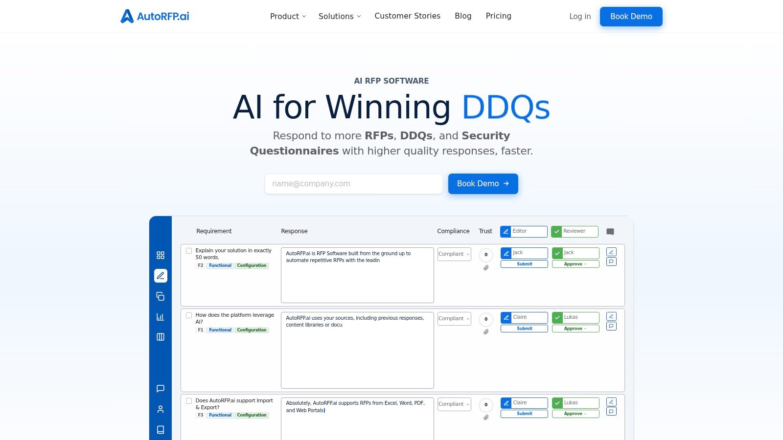AutoRFP.ai product website