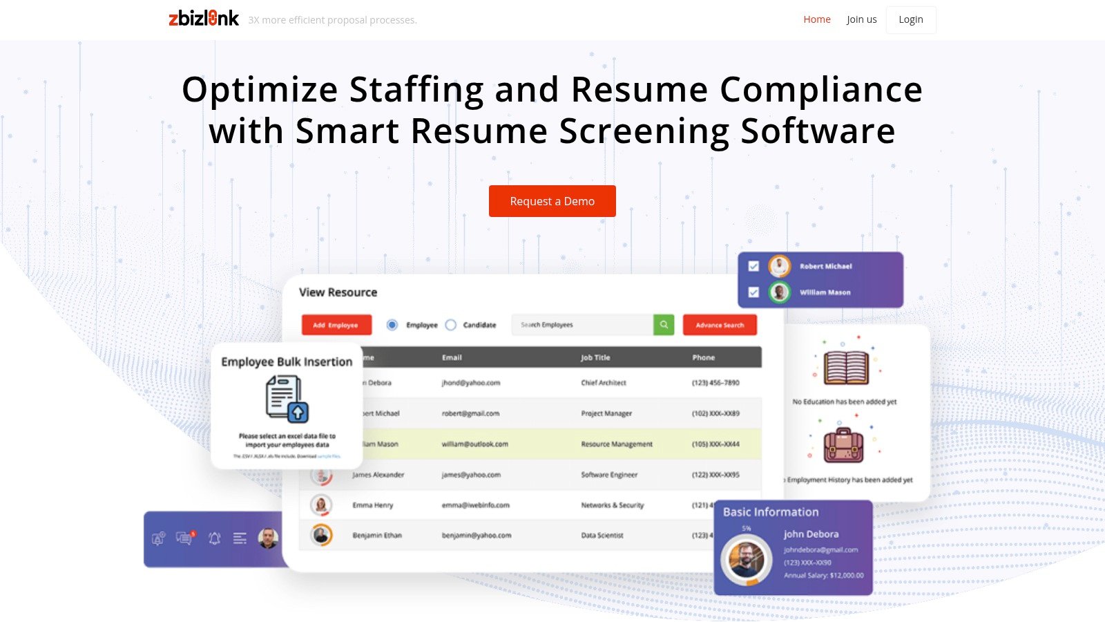 Zbizlink website screenshot