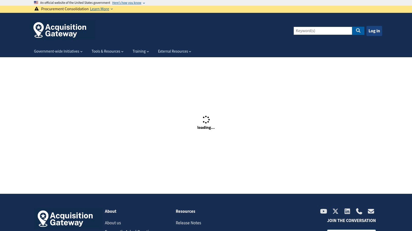 GSA Governmentwide Forecast of Contracting Opportunities screenshot