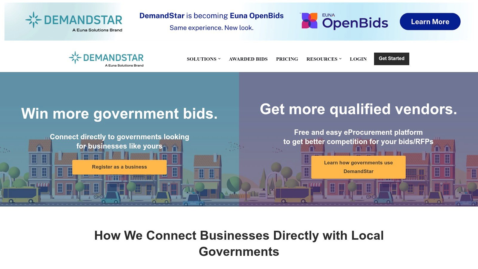 DemandStar homepage