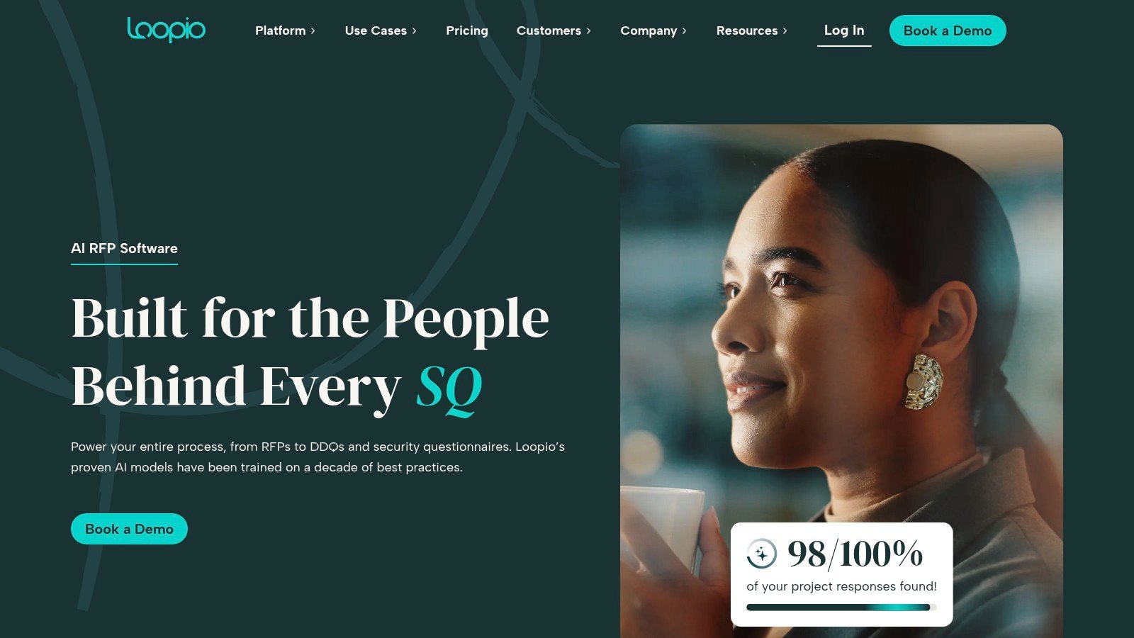 Loopio website screenshot