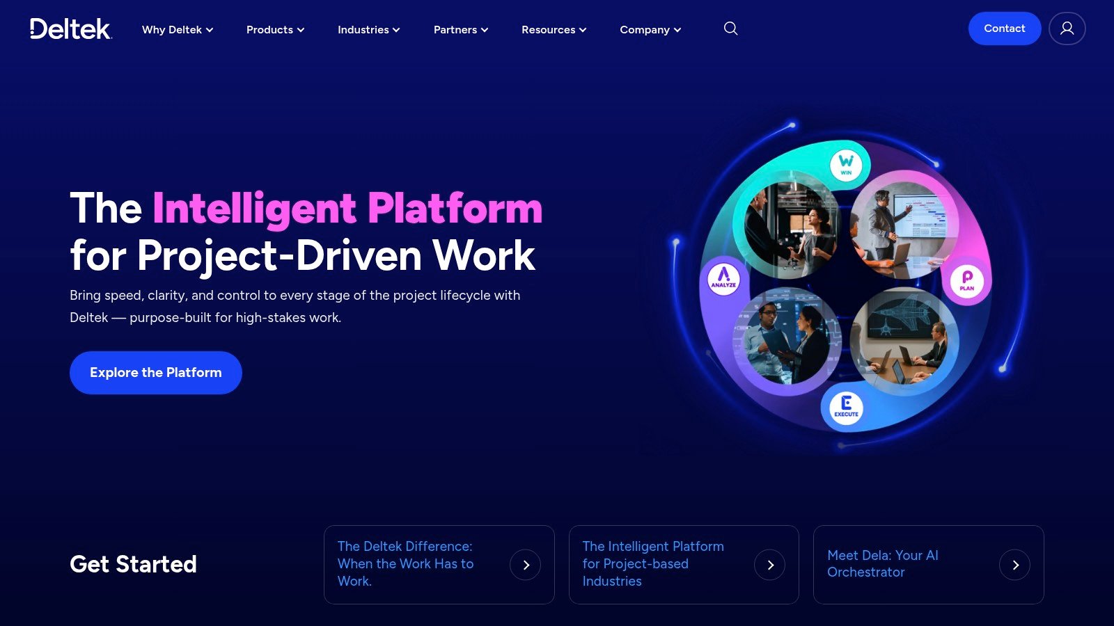 Deltek website homepage