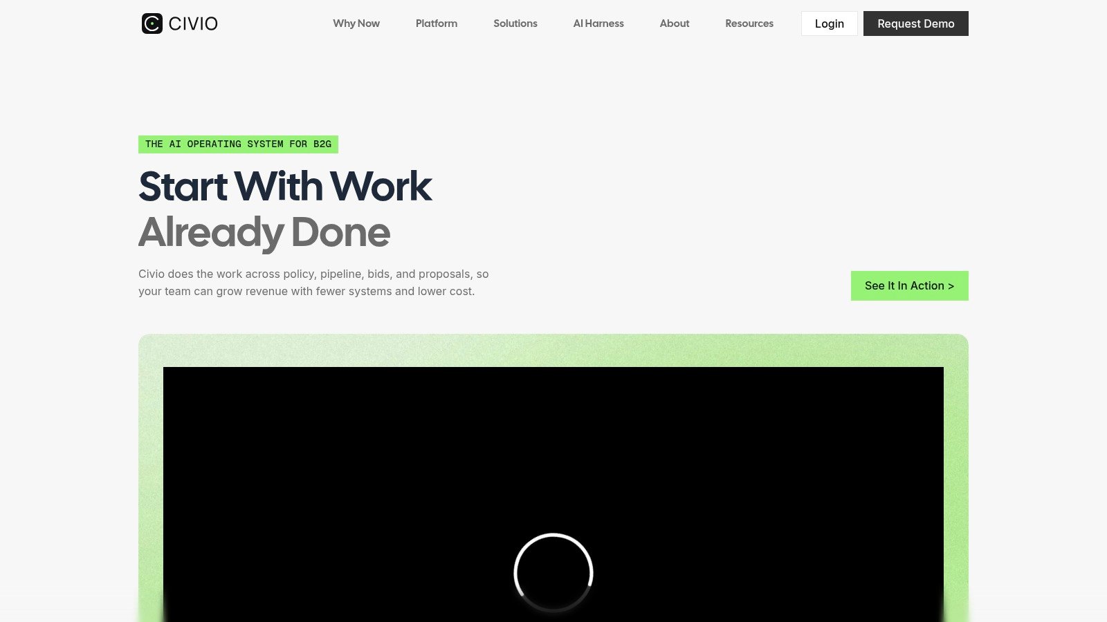 Civio platform website