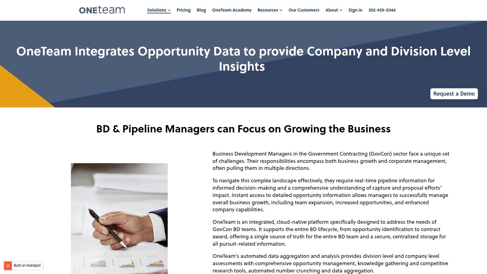 OneTeam (Pipeline, Capture, and Proposal Management)