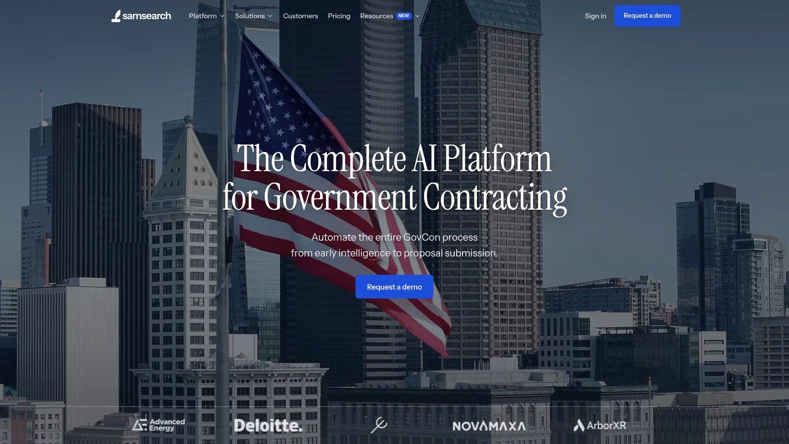 SamSearch (GovCon AI platform)