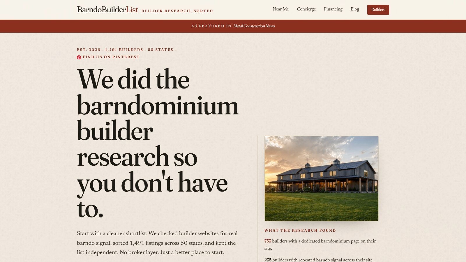 BarndoBuilderList