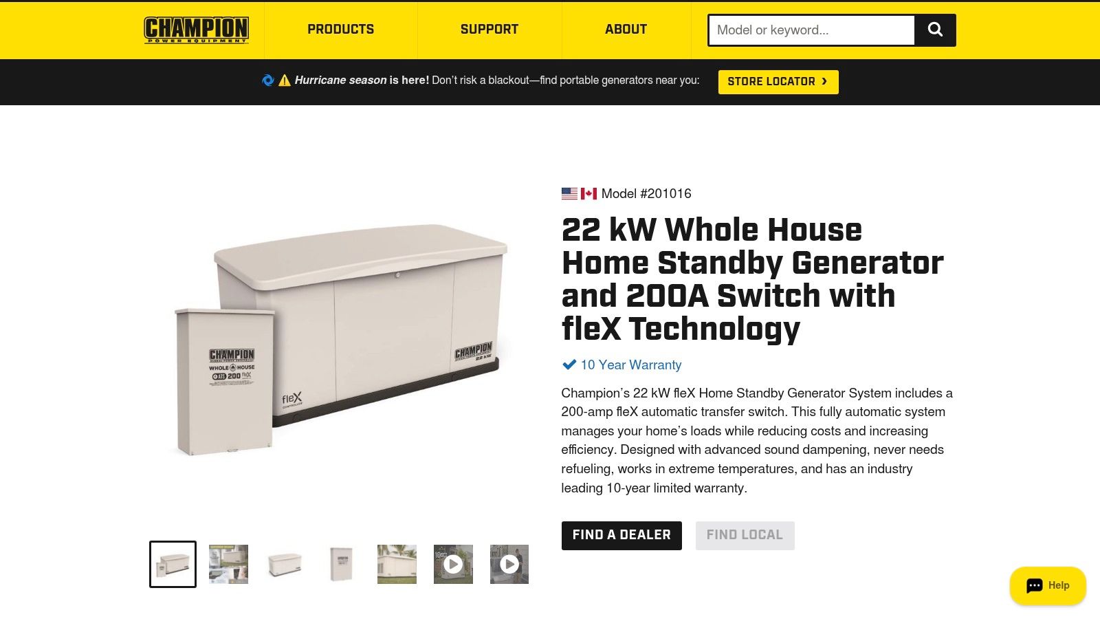 Champion 22 kW Home Standby