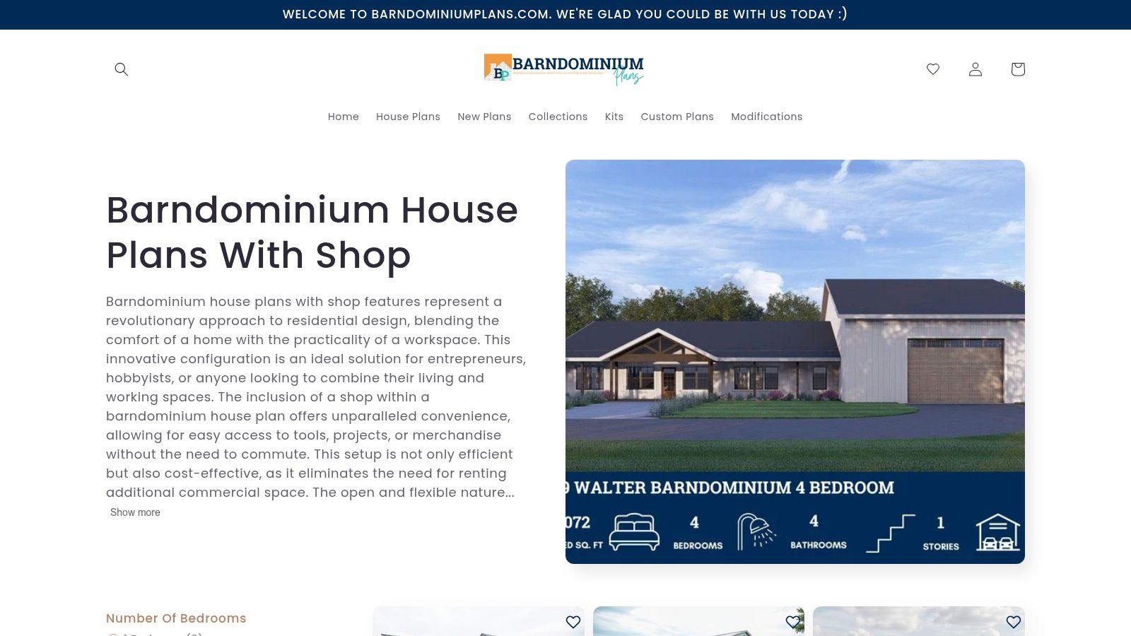 Advanced House Plans Lockwood shop house plan