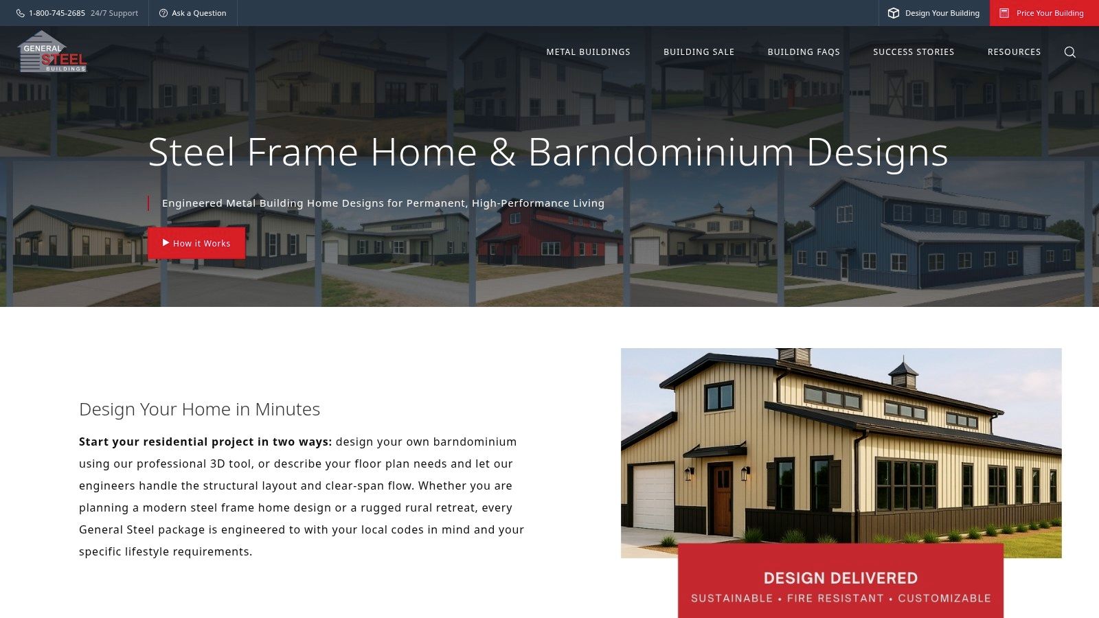 General Steel – 3D Barndominium/Home Designer