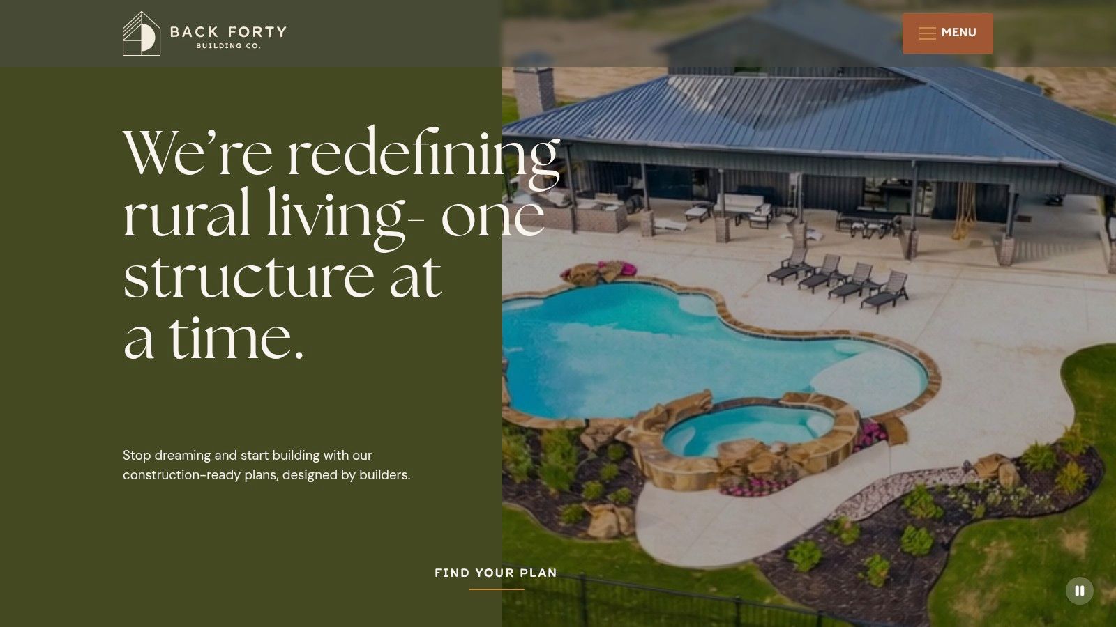 Back Forty Building Co., Stock and Custom Barndominium Shouse Plans