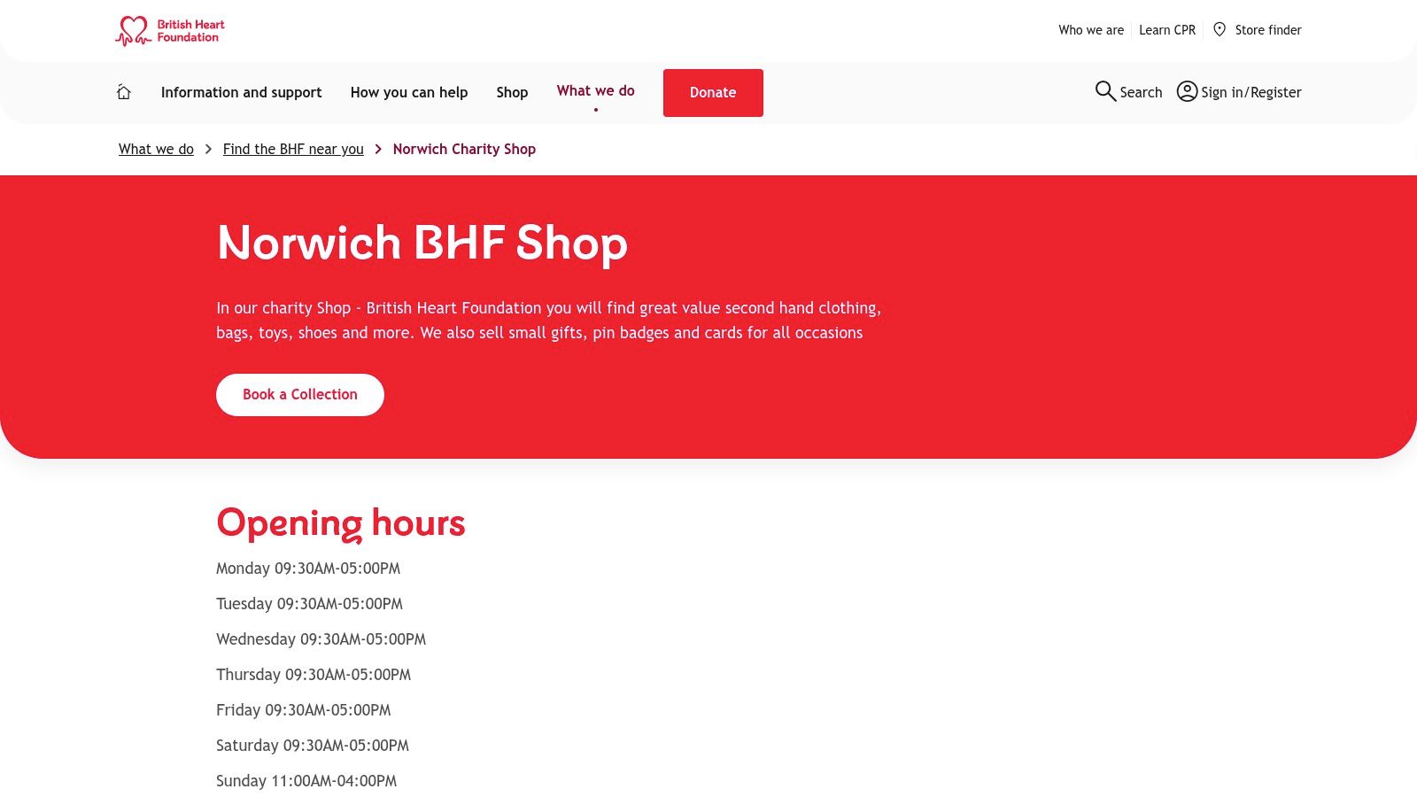 British Heart Foundation Norwich