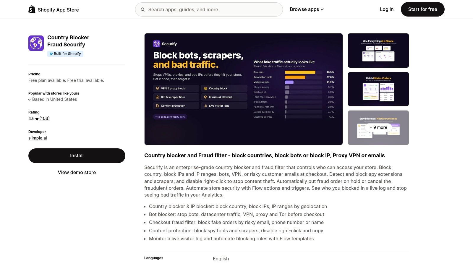 Screenshot from https://apps.shopify.com/easy-block-customer-ip-country