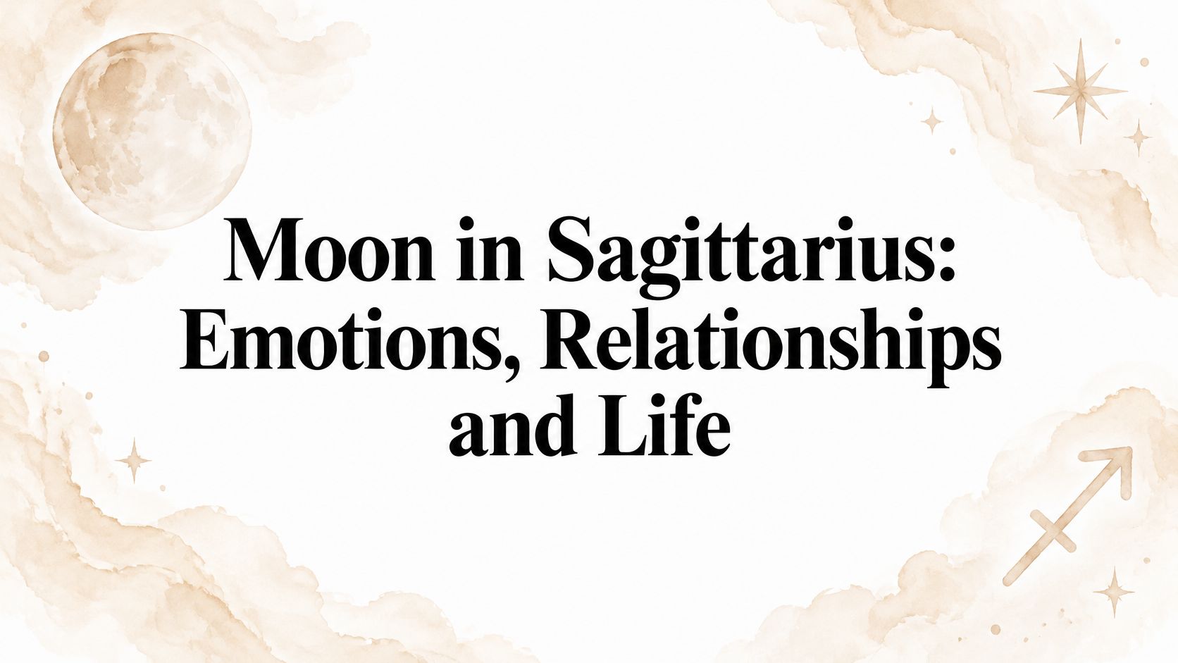 Moon in Sagittarius: Emotions, Relationships and Life