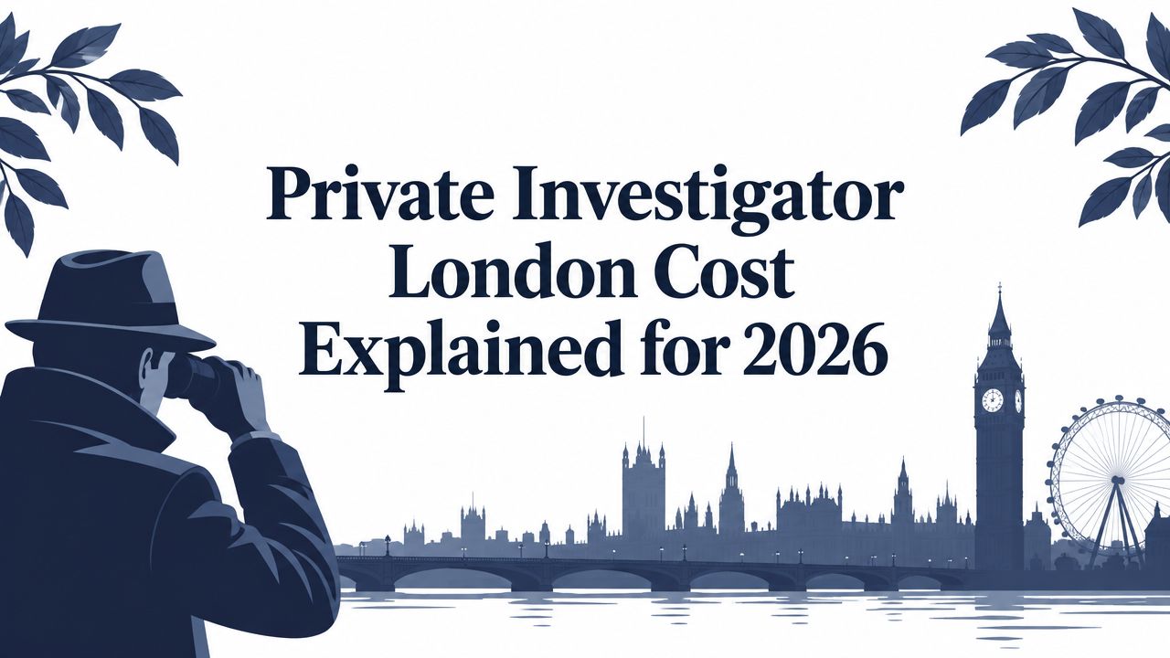 Private Investigator London Cost Explained for 2026