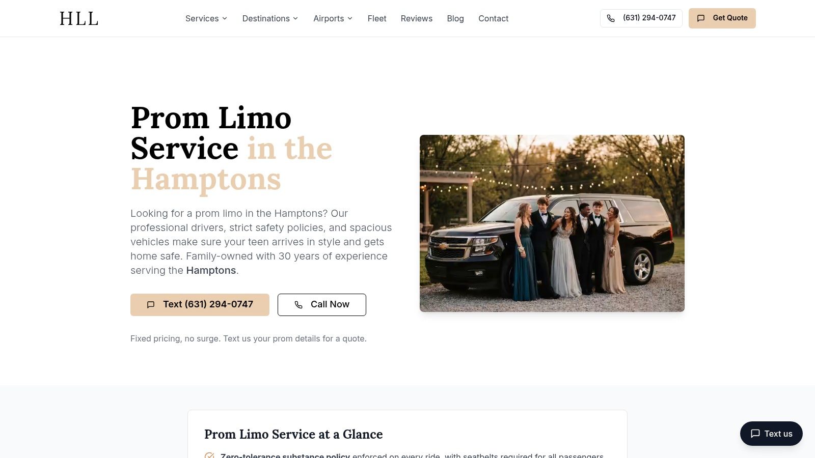 Prom Limo Service