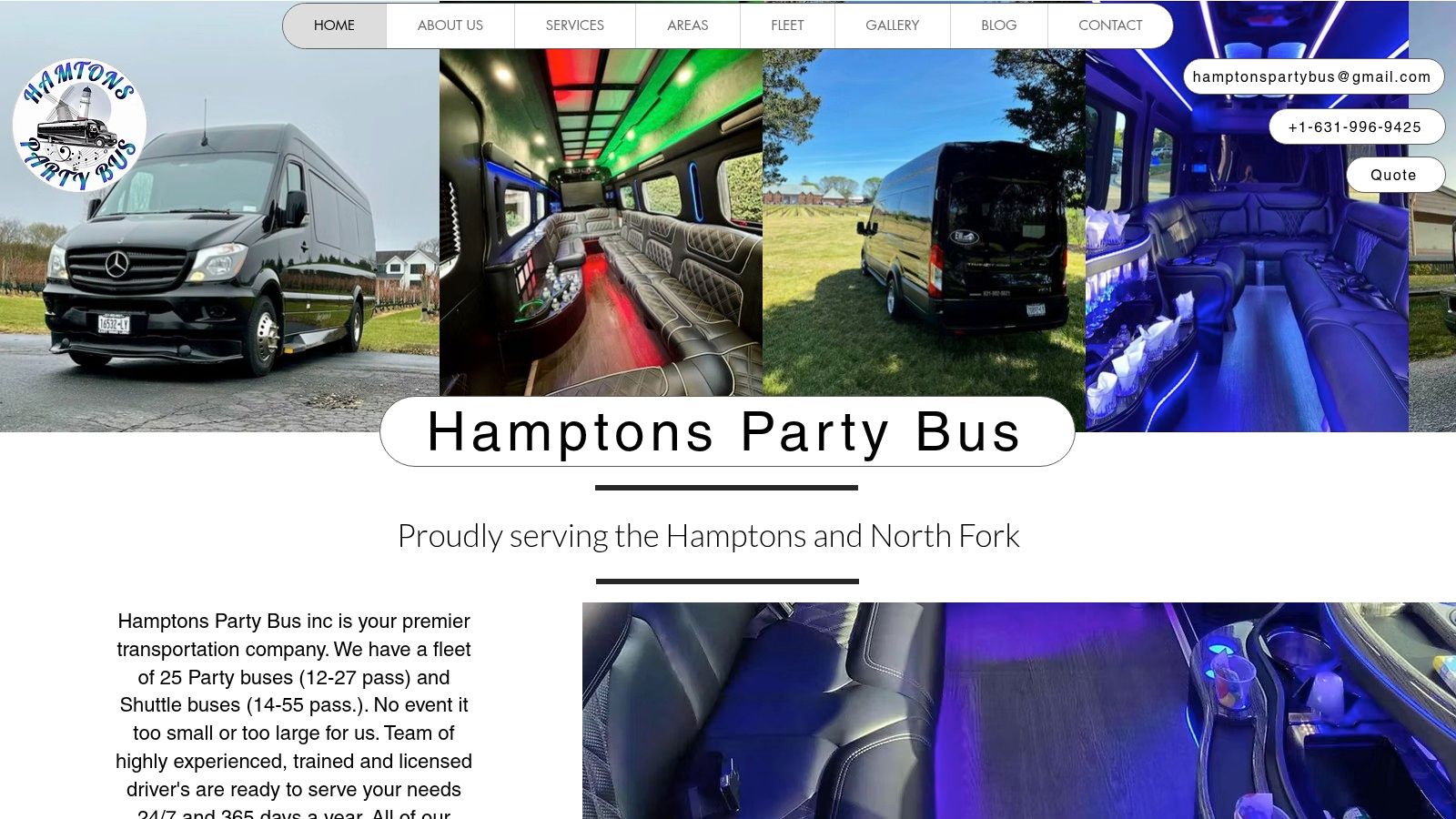 Hamptons Party Bus