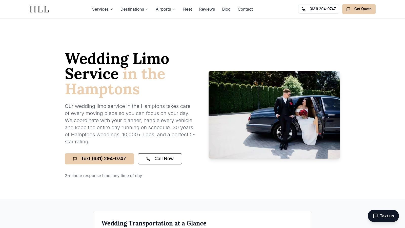 Wedding Limo Service