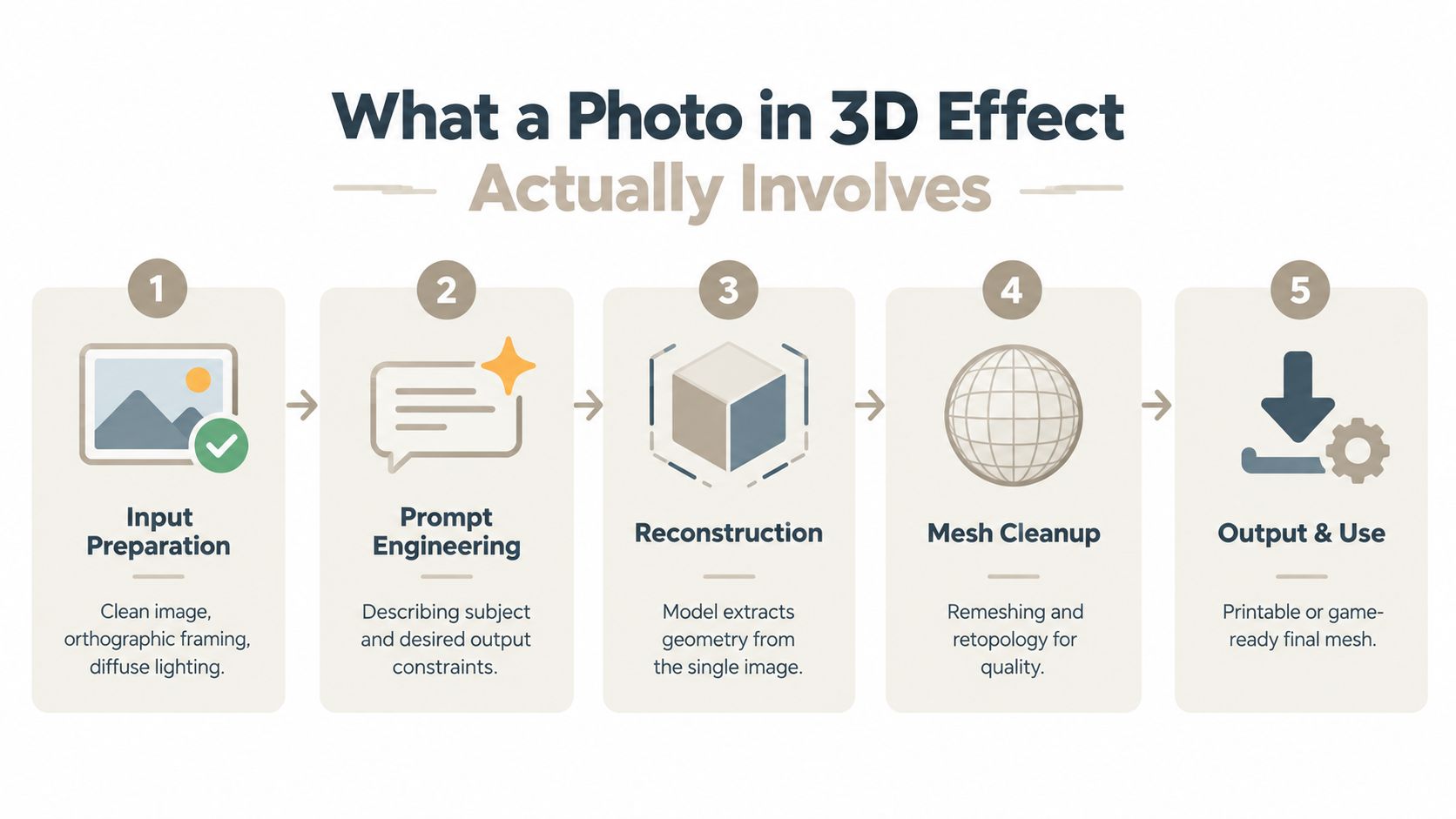 Photo in 3D Effect: From One Image to a Usable 3D Asset
