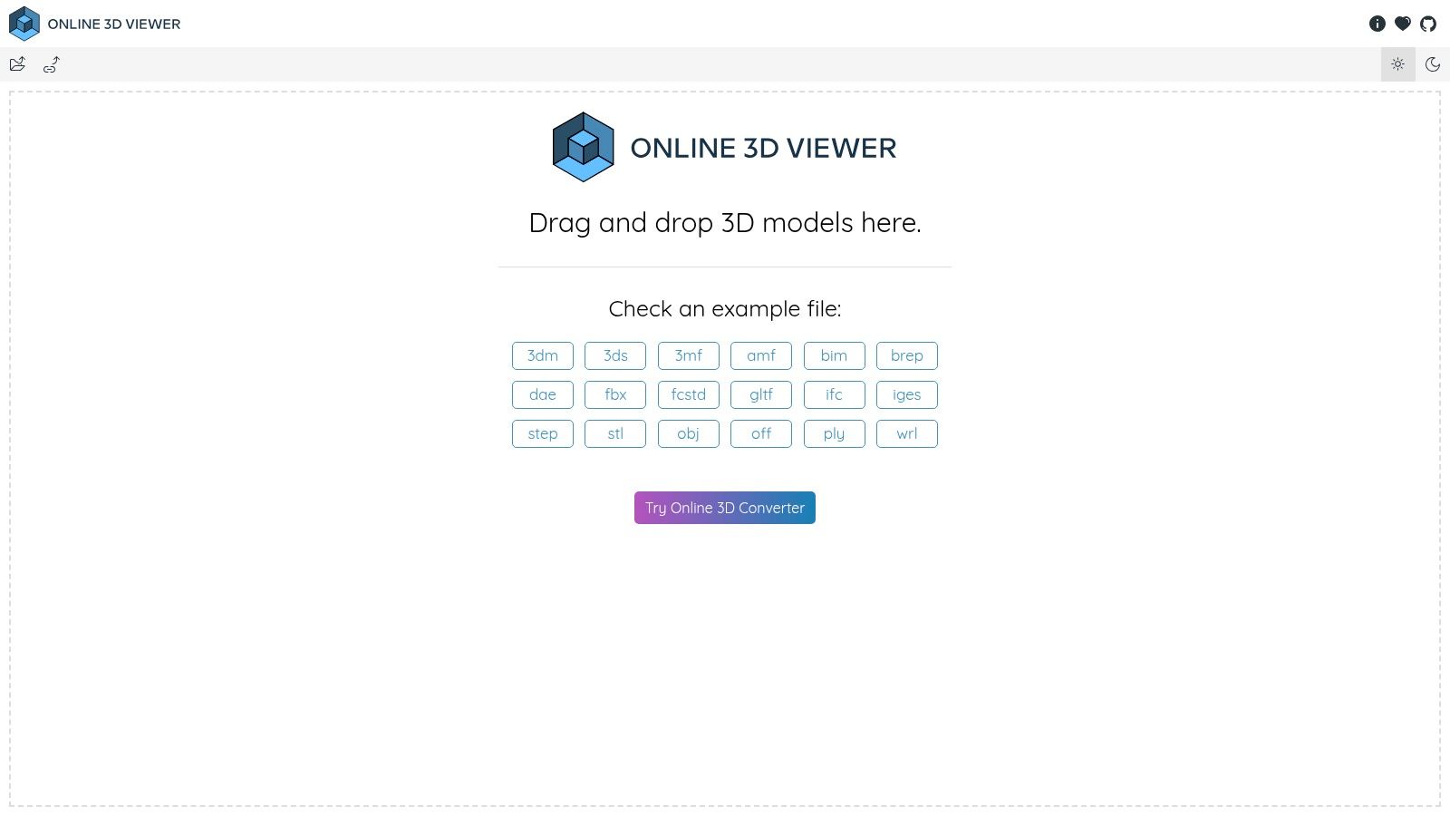 Online 3D Viewer (3dviewer.net)