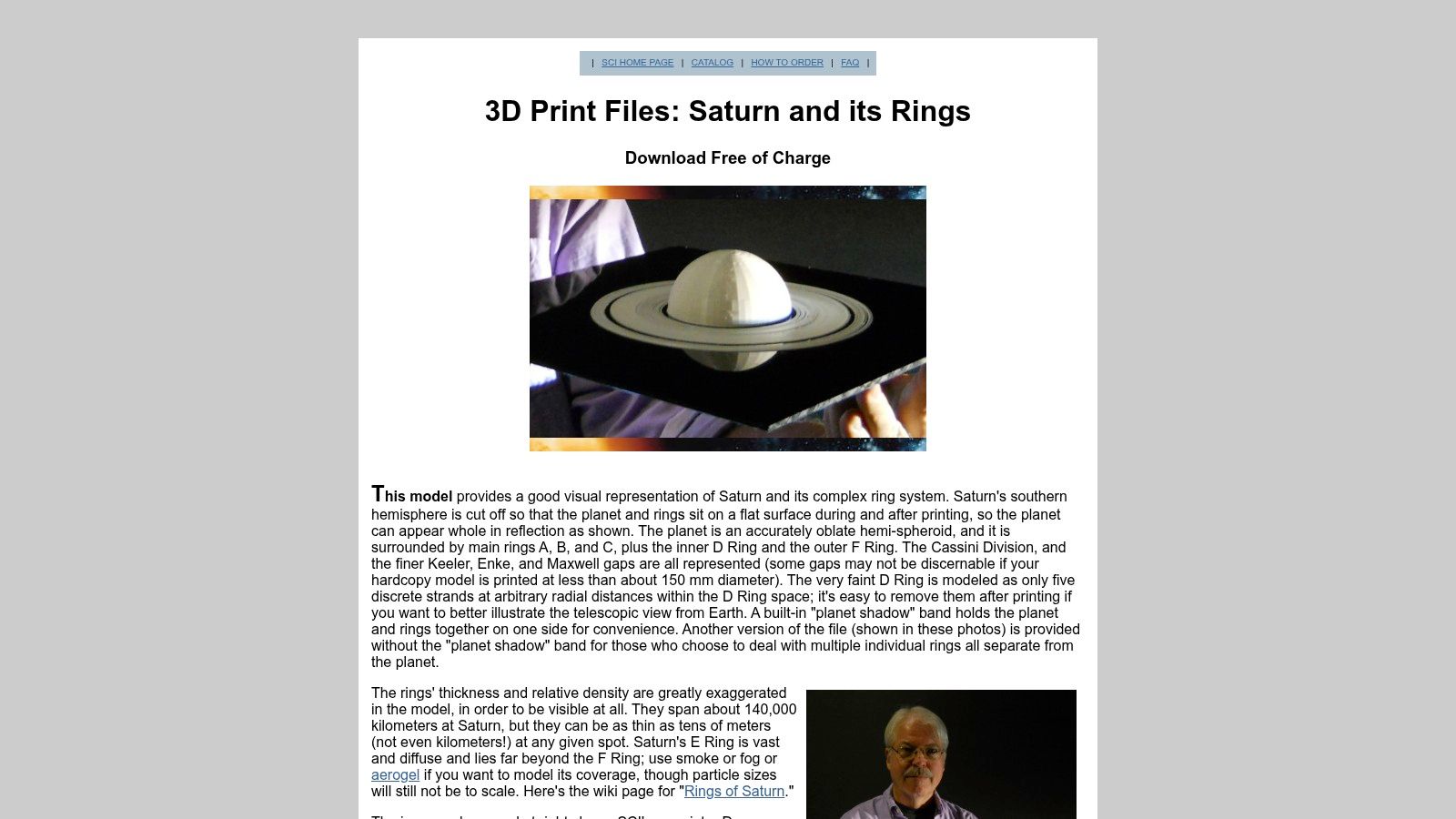 Spacecraft Kits, Saturn and Its Rings STL