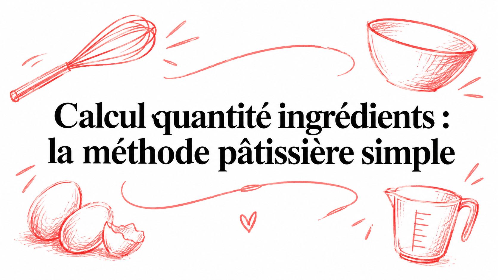 Calcul quantité ingrédients : la méthode pâtissière simple