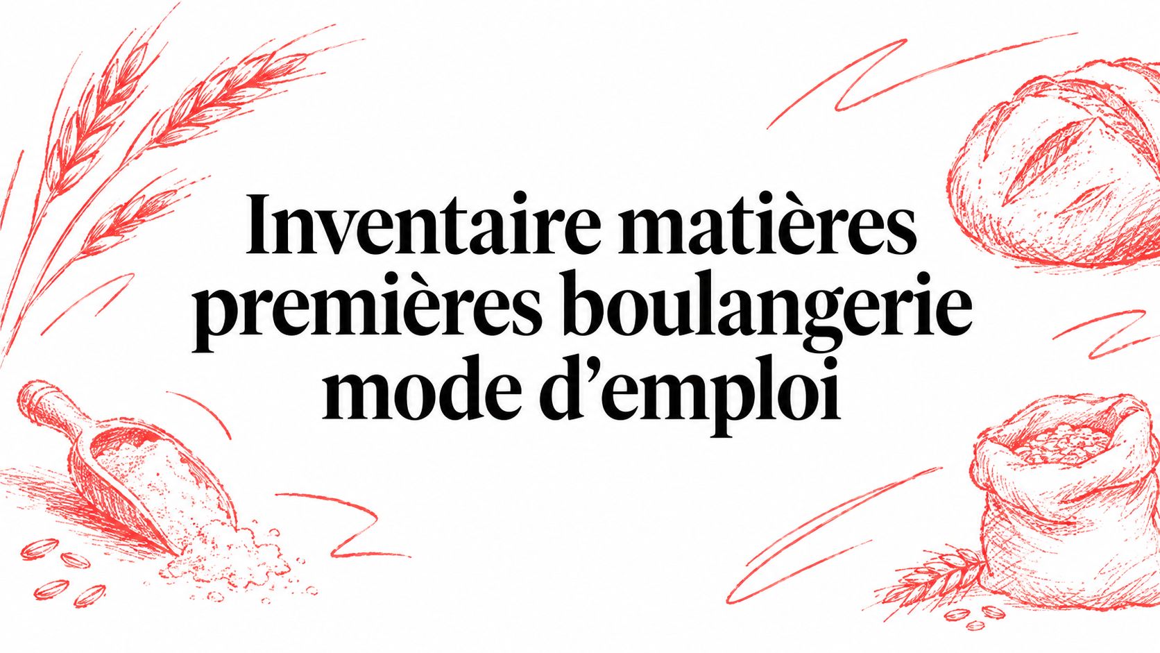Inventaire matières premières boulangerie mode d'emploi