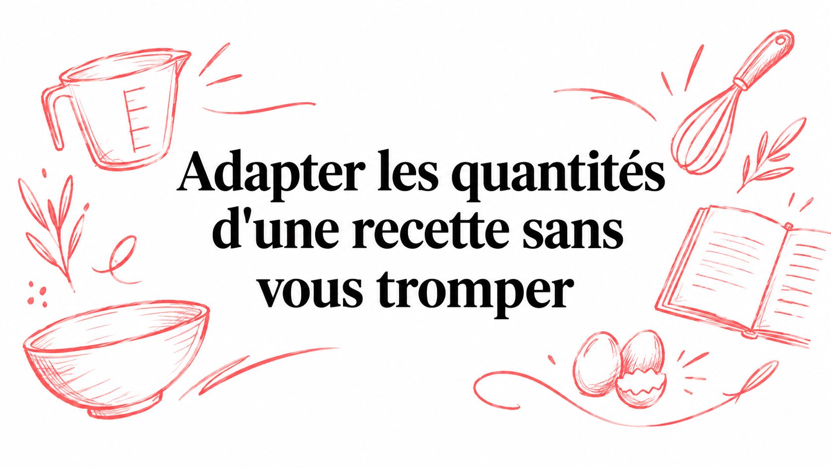 Adapter les quantités d'une recette sans vous tromper