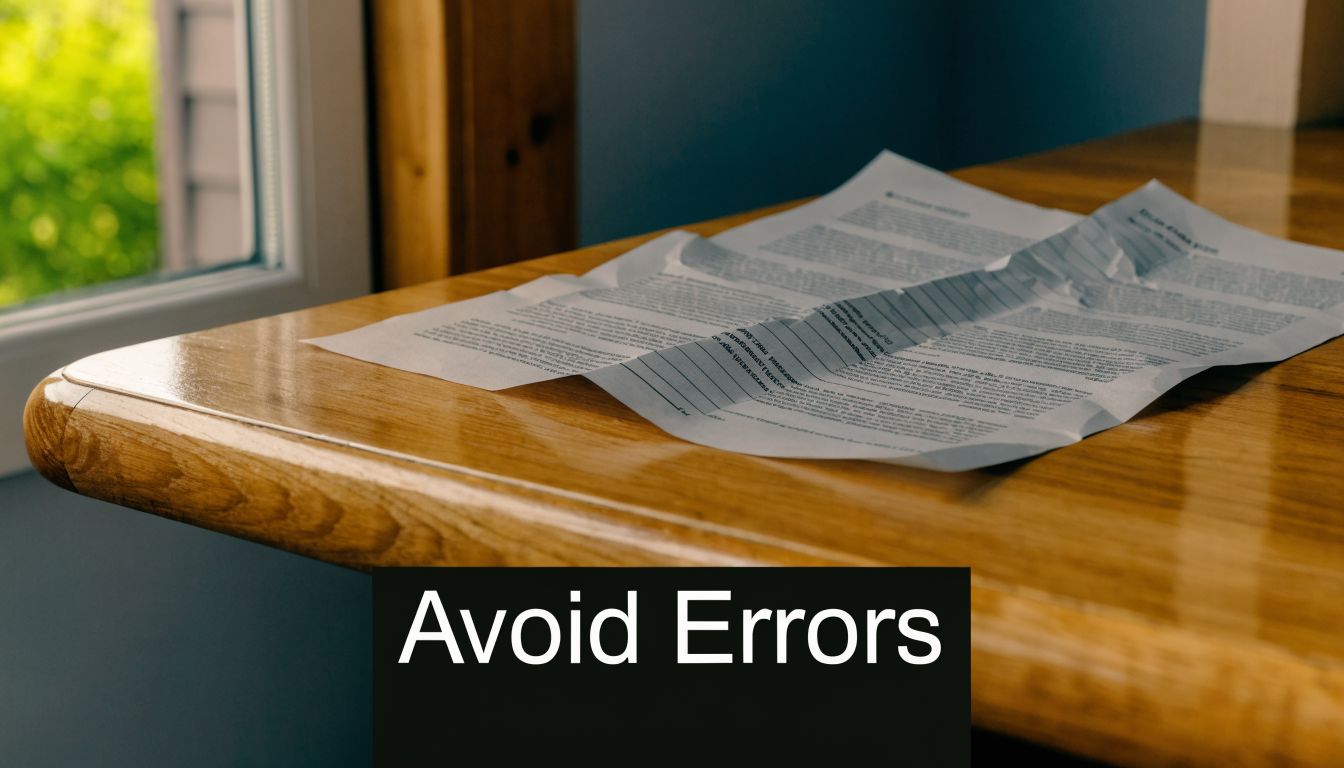 A wrinkled Florida last will and testament form laid out on a polished wooden desk.