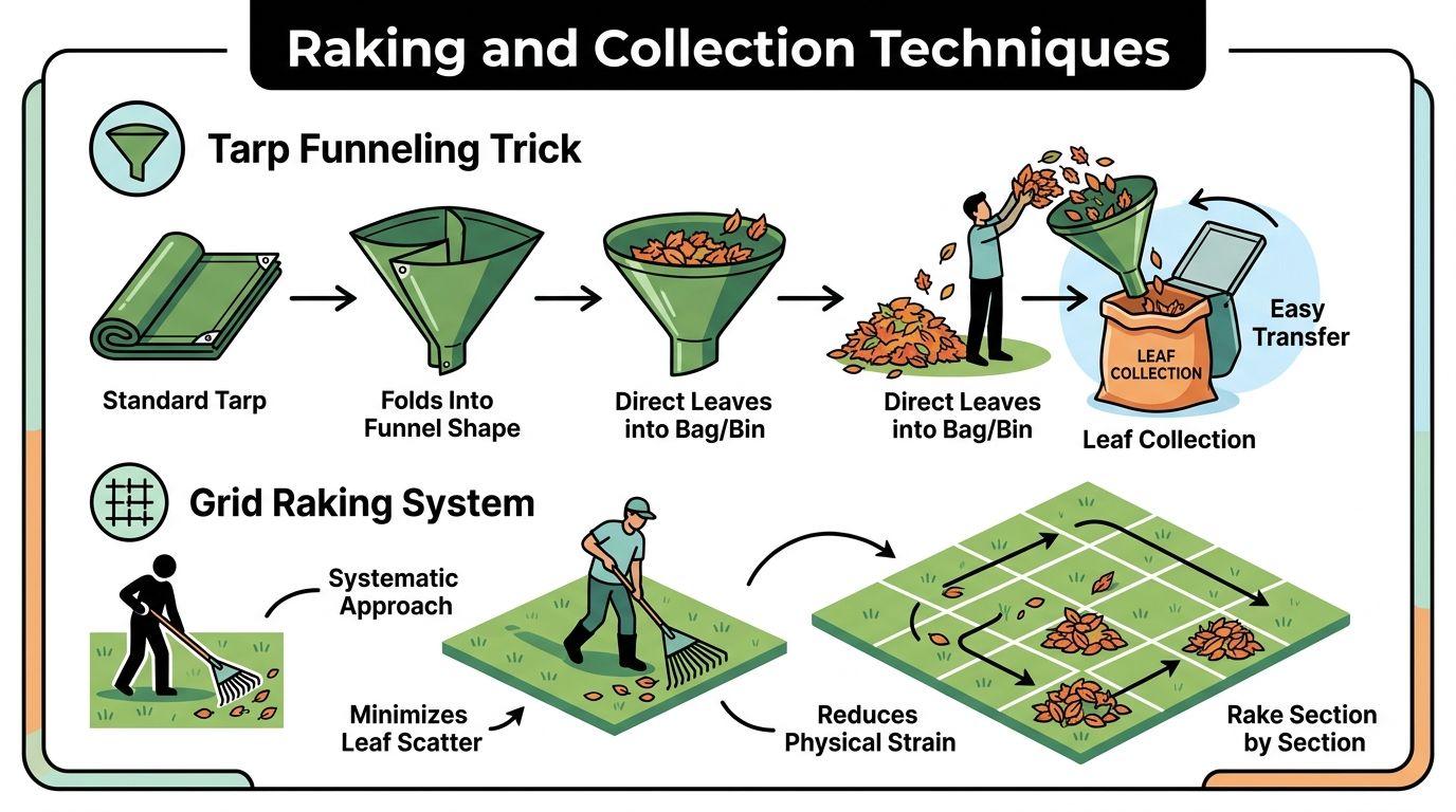 Butterfly Raking System Best Way to Bag Leaves Efficiently for Atlanta Homeowners