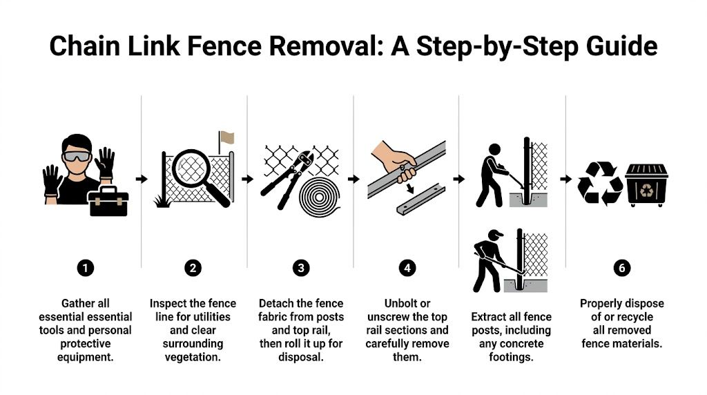 Mastering Chain Link Fence Removal