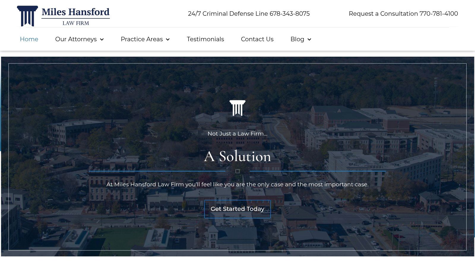 Screenshot from https://mileshansford.com