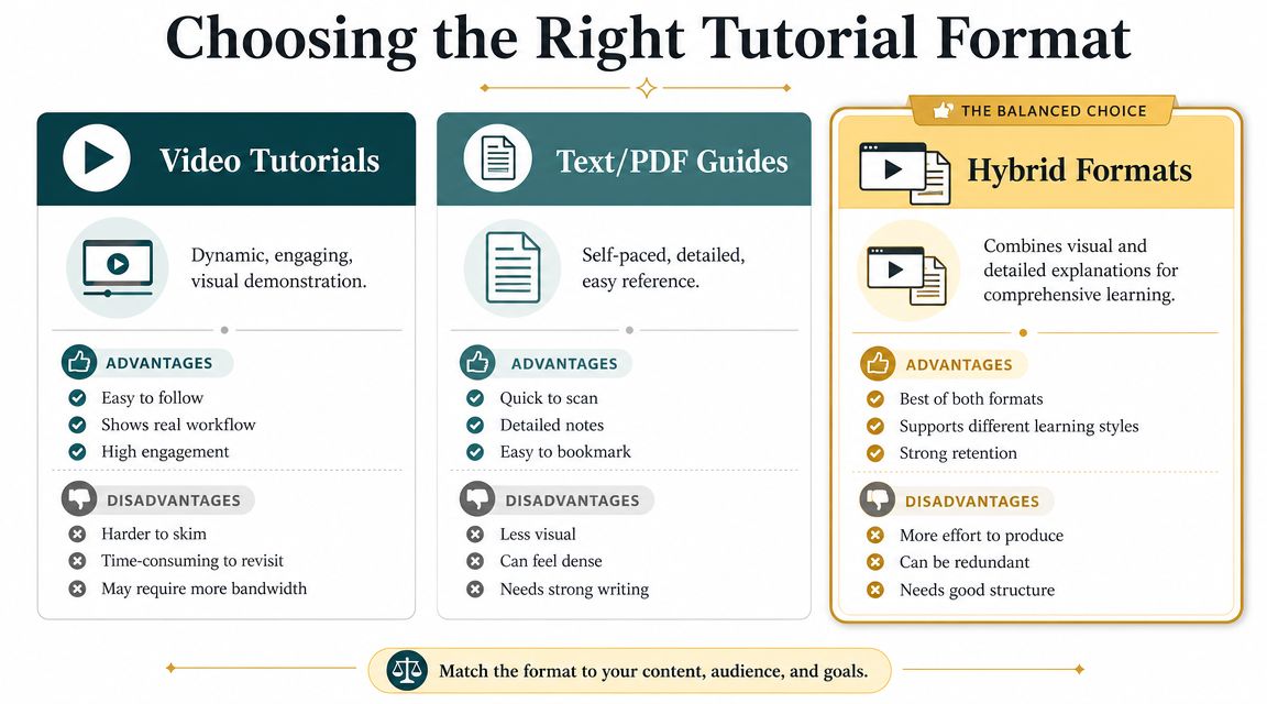 Video Text or Hybrid Choosing the Right Delivery Format