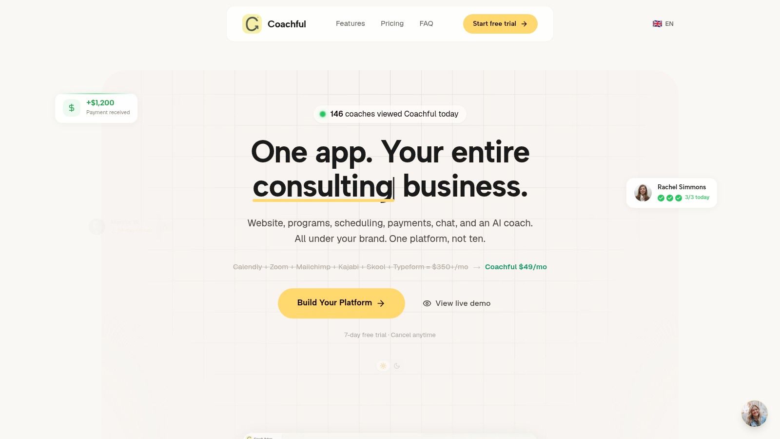 Screenshot from https://coachful.co