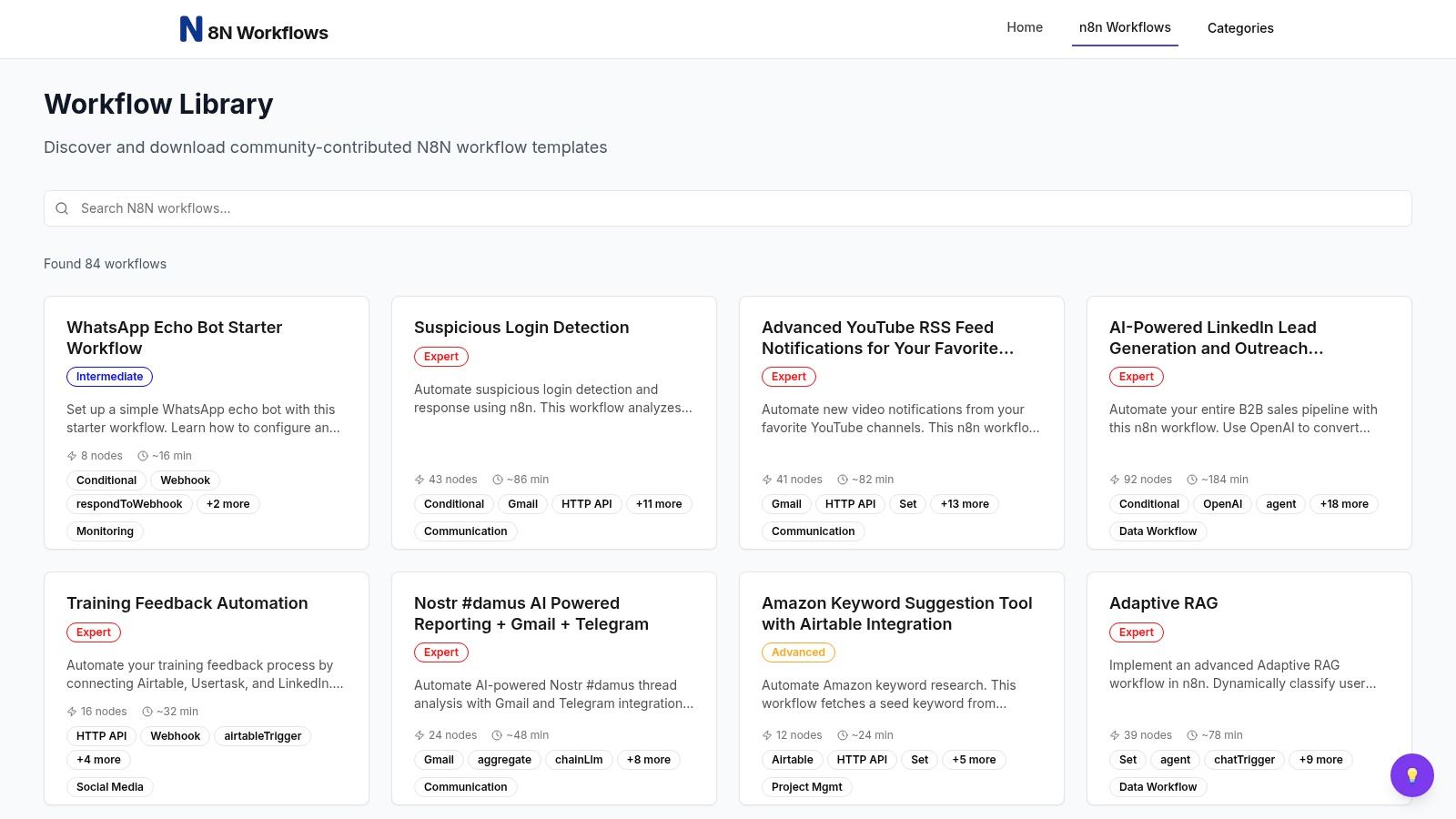 n8n Workflow Library (n8nworkflow.app)