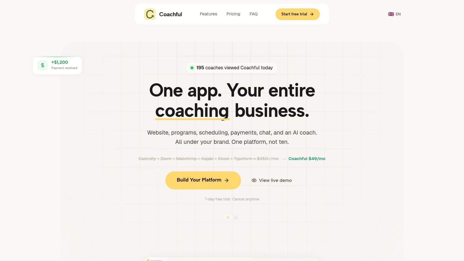 Screenshot from https://coachful.co