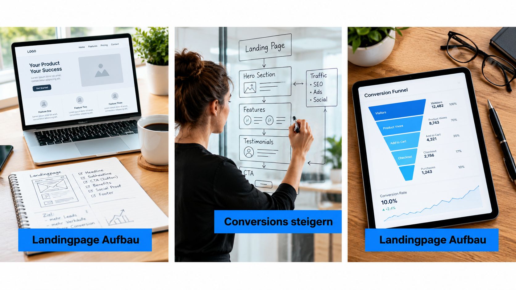 Aufbau einer Landingpage: So steigern Sie Conversions