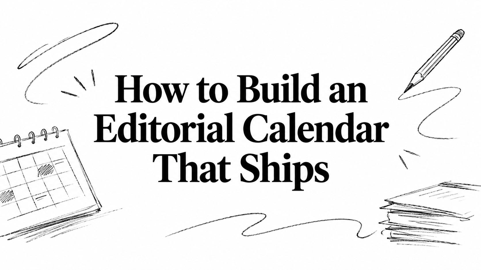 How to Build an Editorial Calendar That Ships