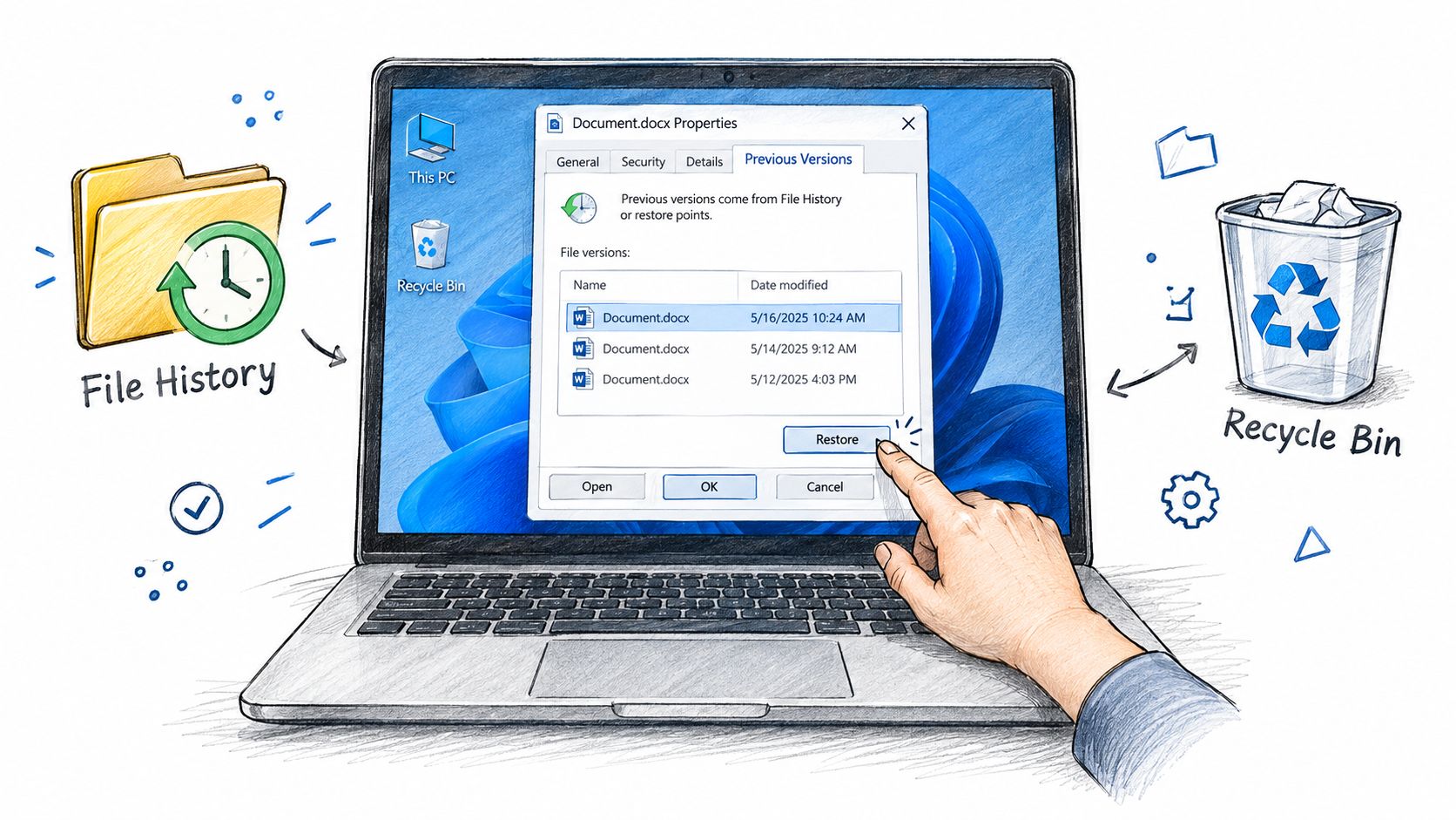 Screenshot from https://example.com/screens/windows-previous-versions-dialog.png