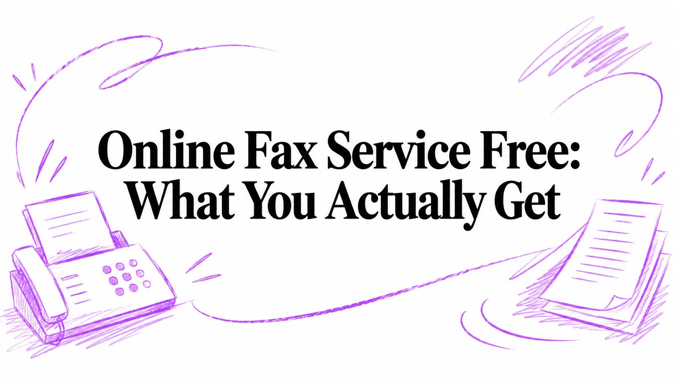 Online Fax Service Free: What You Actually Get