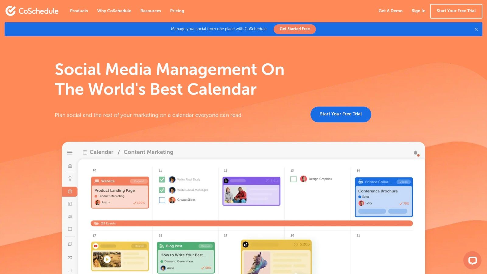CoSchedule Marketing Calendar