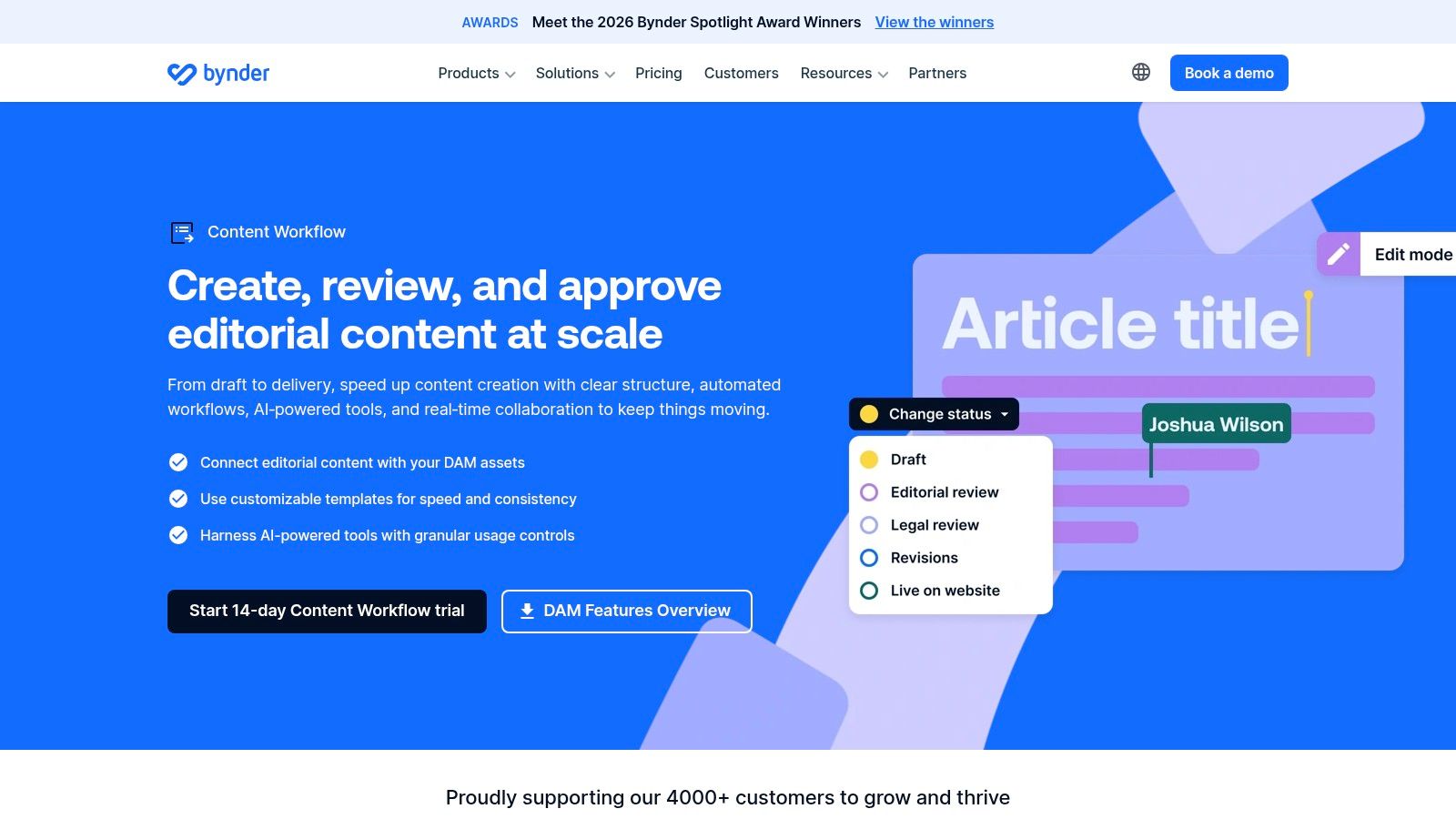 Bynder Content Workflow
