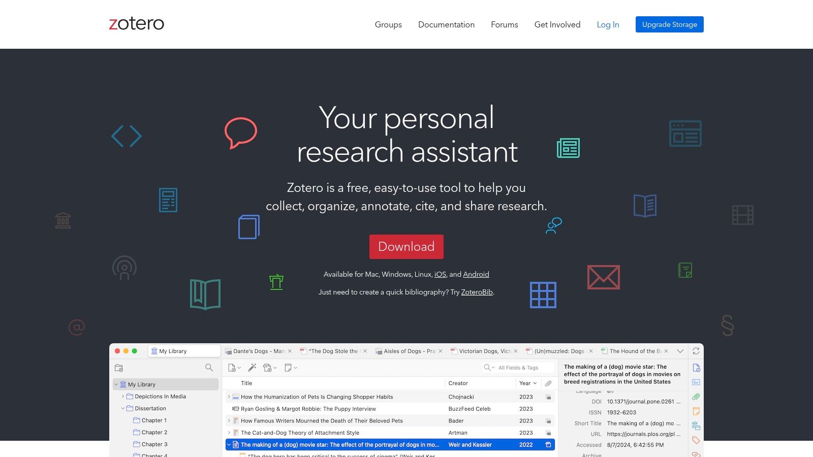 Zotero reference manager